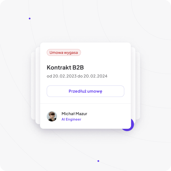 <mark>React</mark> to expiring agreements