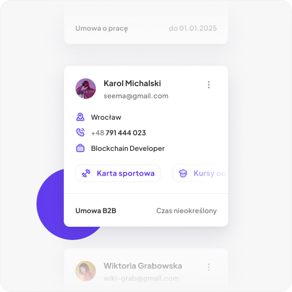 All employee data in <mark>one place</mark>