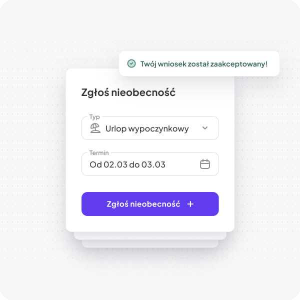 Make it easier for employees to <mark>report absences</mark>