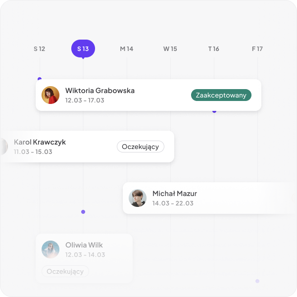 Manage <mark>vacations</mark> of your employees